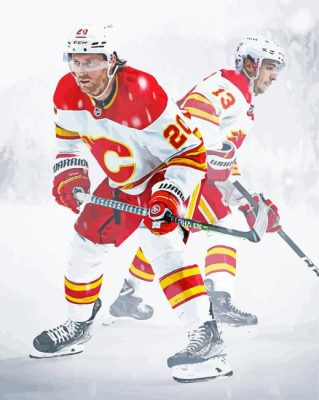 Calgary Flames Ice Hockey Team Players Paint By Numbers