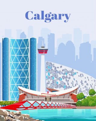 Canada Calgary Alberta Paint By Numbers