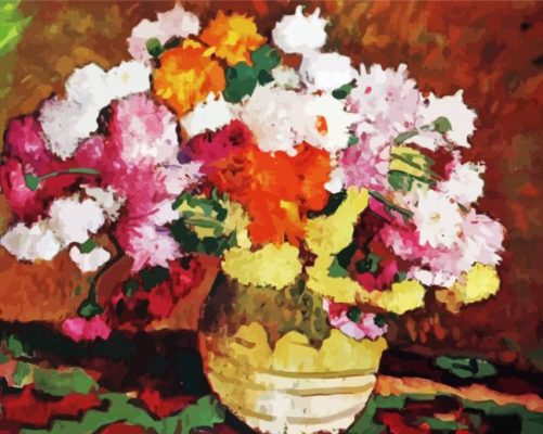 Chrysanthemums Stefan Luchian Paint By Numbers