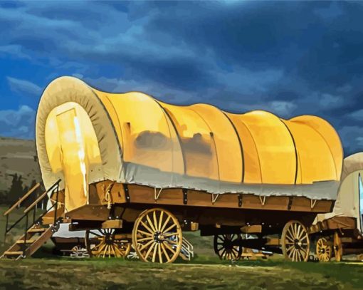 Covered Wagon Paint By Numbers