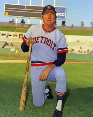 Detroit Al Kaline Paint By Numbers