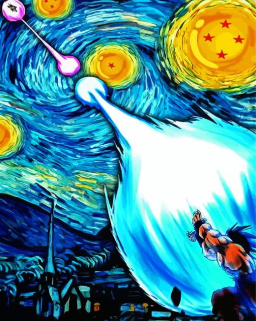 Dragonball Stary Night Paint By Numbers