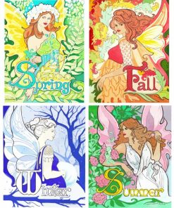 Fairies Seasons Of The Year Paint By Numbers