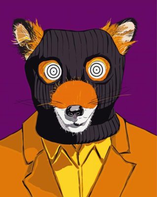 Fantastic Mr Fox Character Art Paint By Numbers