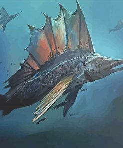 Fantasy Sailfish Art Paint By Numbers