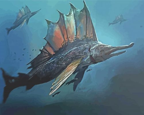 Fantasy Sailfish Art Paint By Numbers