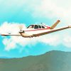 Flying Beechcraft Bonanza Art Paint By Numbers