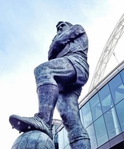 Footballer Bobby Moore Statue Paint By Numbers