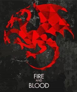 Game Of Thrones House Targaryen Paint By Numbers