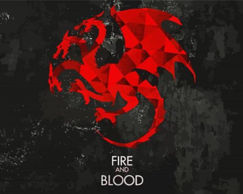 Game Of Thrones House Targaryen Paint By Numbers