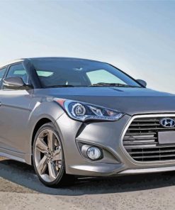 Grey Hyundai Veloster Paint By Numbers