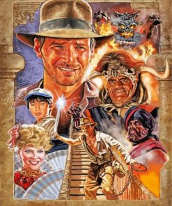 Indiana Jones And The Temple Of Doom Adventure Movie Paint By Numbers