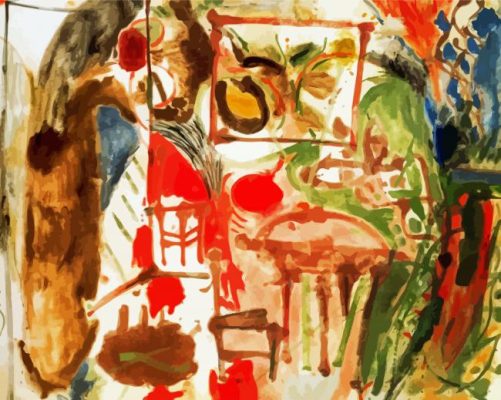 Interior By Helen Frankenthaler Paint By Numbers