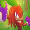 Knuckles The Echidna And Grapes Paint By Numbers