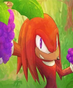 Knuckles The Echidna And Grapes Paint By Numbers