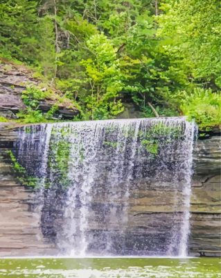 Lake Cumberland Falls Paint By Numbers