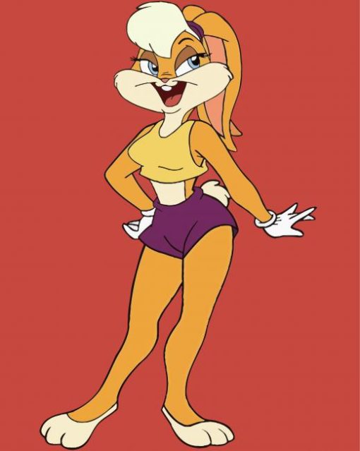 Lola Bunny Cartoon Character Paint By Numbers