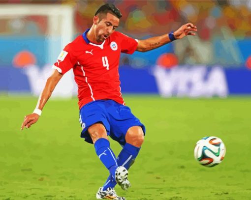 Mauricio Isla Professional Player Paint By Numbers