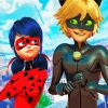 Miraculous Ladybug And Cat Noir Cartoon Paint By Numbers