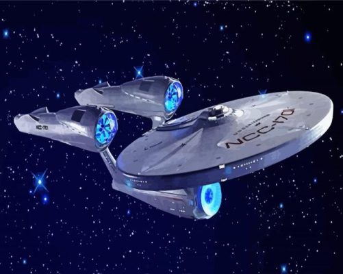 NCC 1701 Star Trek Paint By Numbers