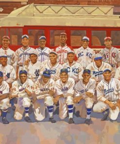 Negro League Baseball Team Paint By Numbers