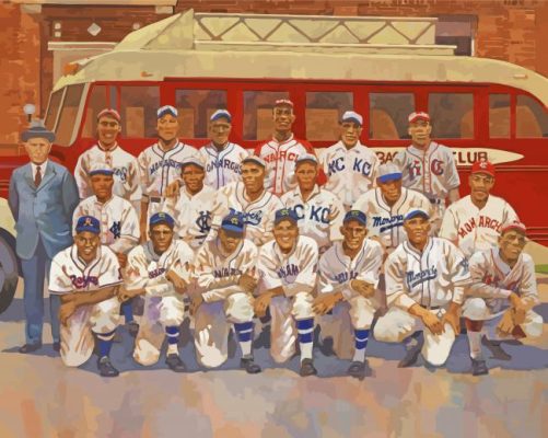 Negro League Baseball Team Paint By Numbers