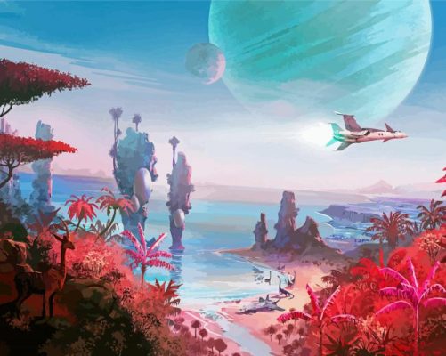 No Mans Sky Landscape Paint By Numbers