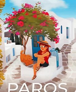 Paros Poster Paint By Numbers
