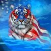 Patriotic Tiger Paint By Numbers