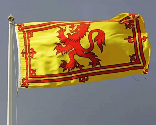 Rampant Lion Flag Paint By Numbers