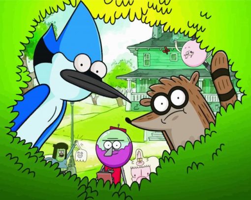 Regular Show Animation Paint By Numbers