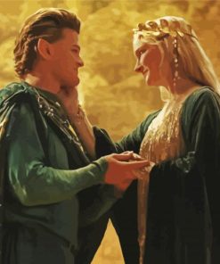 Rings Of Power Galadriel And Elrond Paint By Numbers