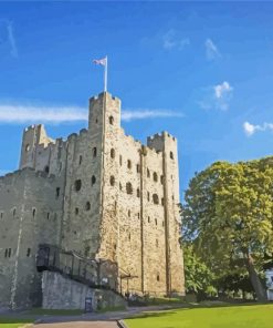 Rochester Castle England Building Paint By Numbers