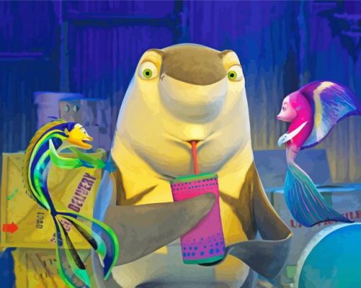 Shark Tale Character Paint By Numbers
