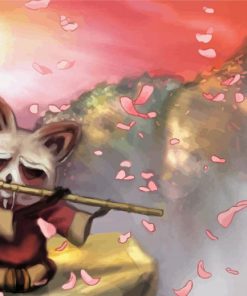Shifu Playing Music Paint By Numbers