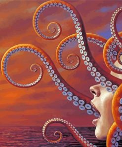 Tentacles Girl Paint By Numbers