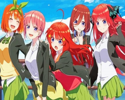 The Quintessential Quintuplets Anime Girls Paint By Numbers