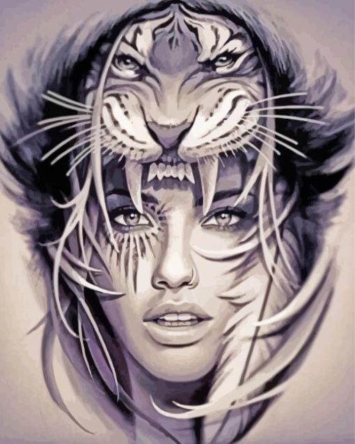 Tiger Lady Paint By Numbers