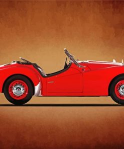 Triumph TR3A Art Paint By Numbers