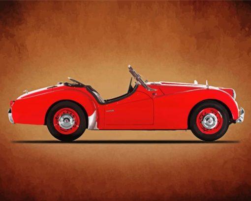 Triumph TR3A Art Paint By Numbers