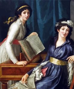 Two Ladies Making Music Paint By Numbers