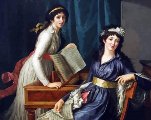 Two Ladies Making Music Paint By Numbers