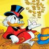 Uncle Scrooge Playing With Money Paint By Numbers