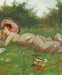 Victorian Woman In Meadow Paint By Numbers