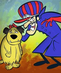 Wacky Races Cartoon Characters Paint By Numbers