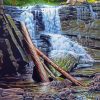 Waterfall River Nature Paint By Numbers