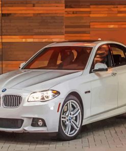 White BMW 535i Car Paint By Numbers