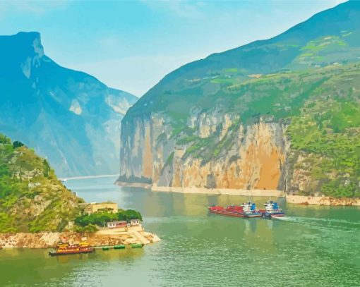 Yangtze River China Paint By Numbers