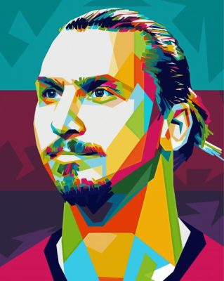 Zlatan Ibrahimović Pop Art Paint By Numbers