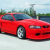 Aesthetic 2000 Red Mustang Car Paint By Numbers